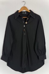 CAMISA ALGODON RIZO NEGRO