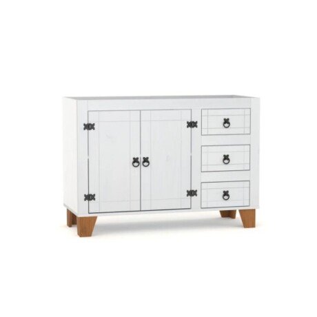 Mueble De Cocina Madera - Aéreo Alacena - Bajo Mesada Blanco