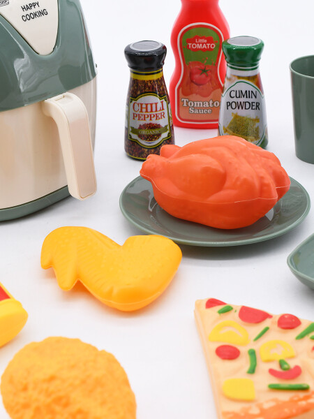 FREIDORA DE AIRE CON ACCESORIOS VERDE