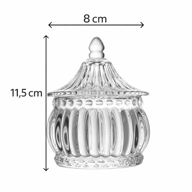 Caramelera de Vidrio Transparente - Modelo Milos Caramelera de Vidrio Transparente - Modelo Milos