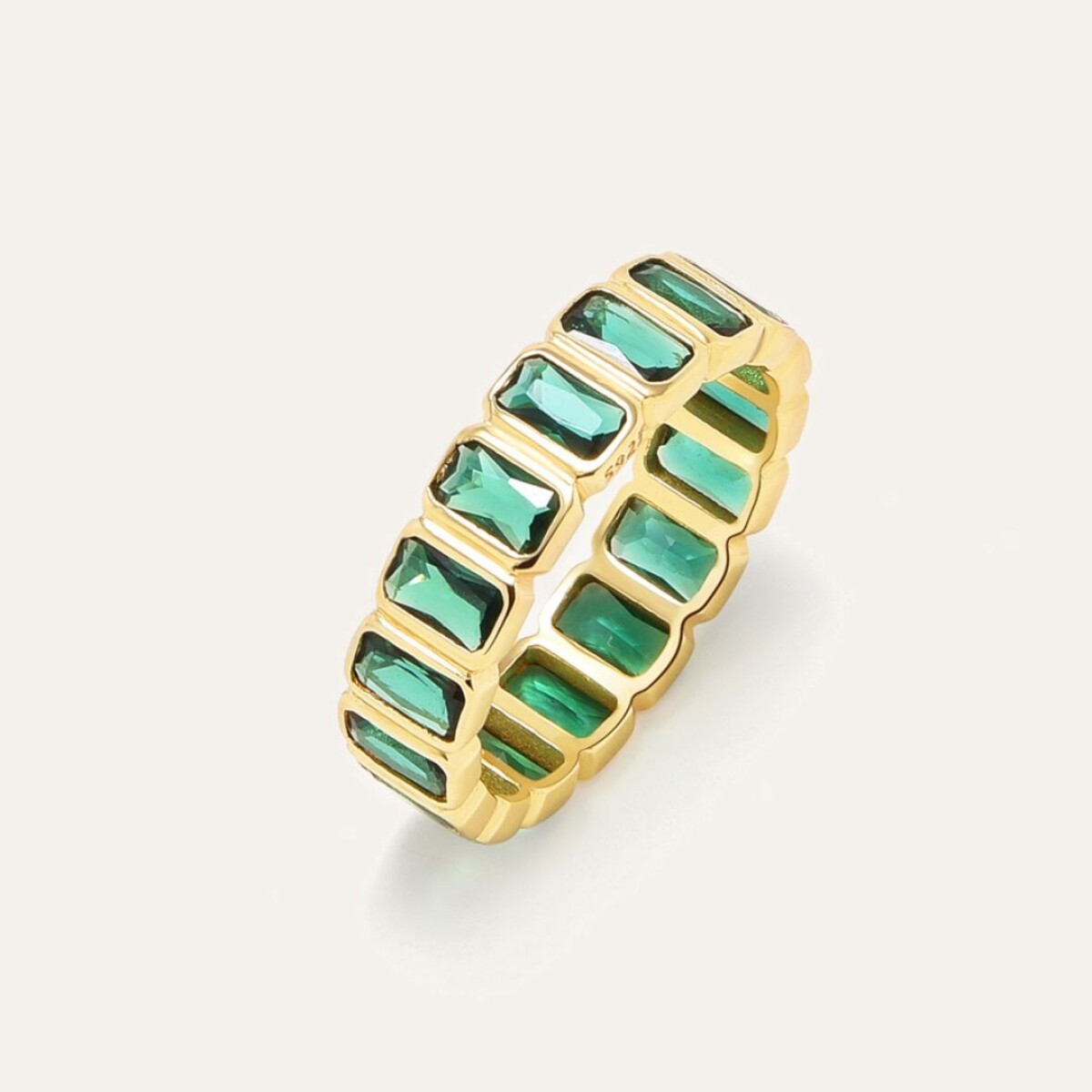 Anillo Mila - Plata y Baño de Oro 