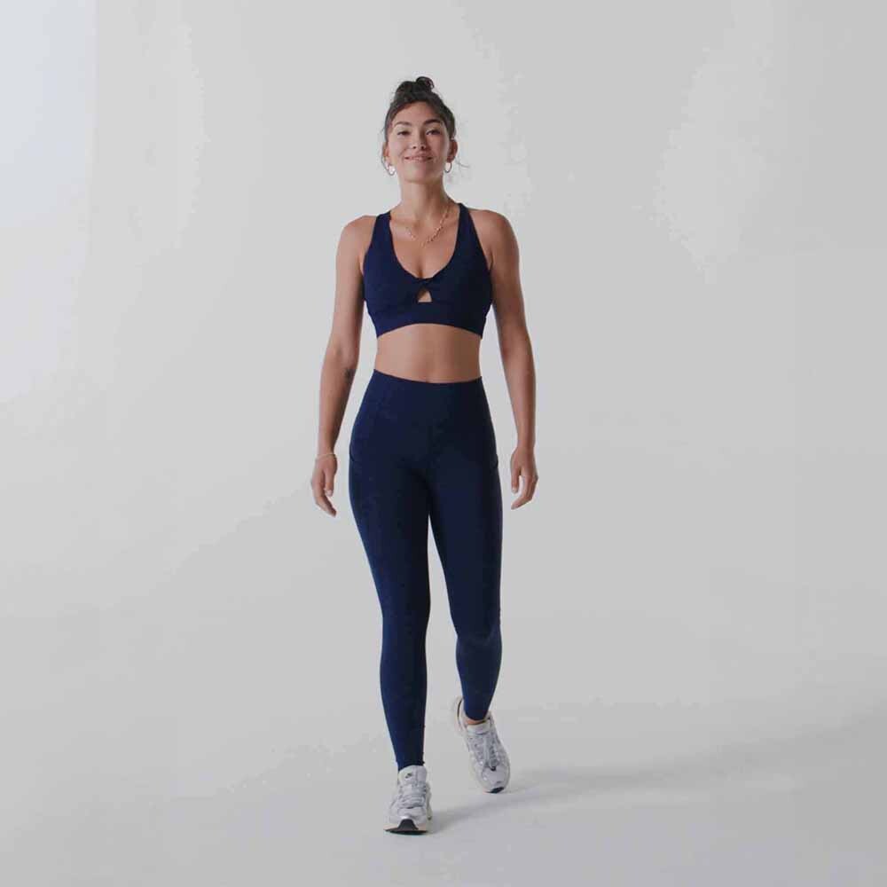 Top Oasis Twist Sports Bra Mujer Deep Navy