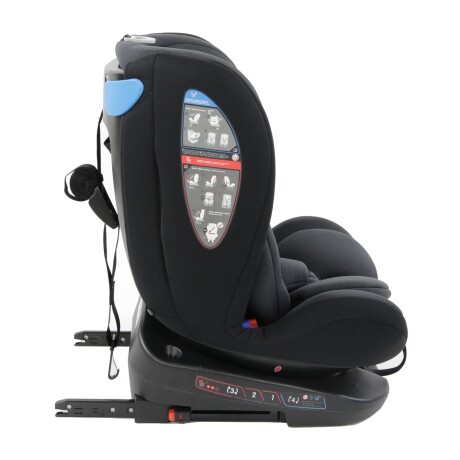 Silla booster para auto Bebesit Saturn con isofix y reclinación Gris oscuro
