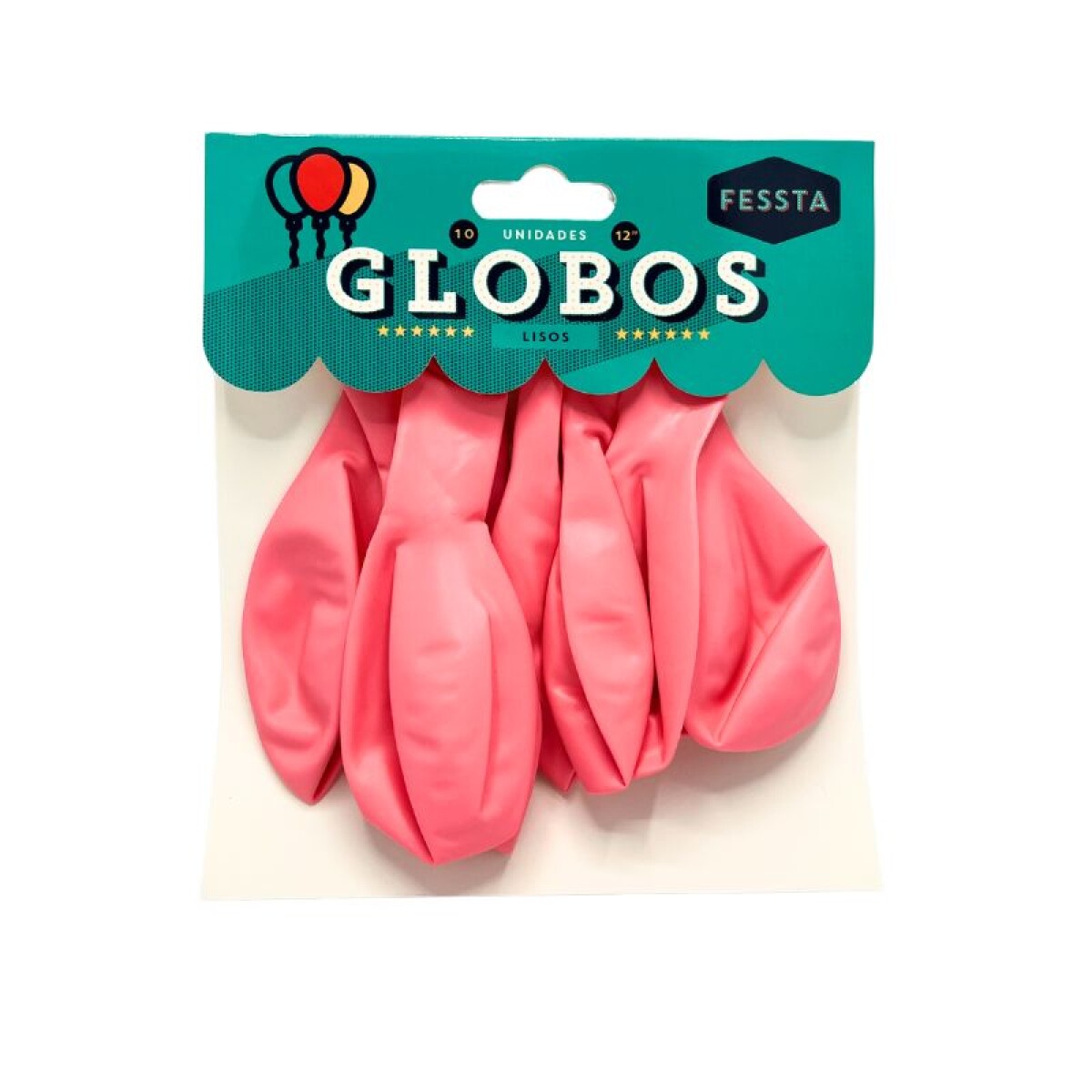 Globos X10 Tamaño R12 - Rosa Chicle Liso 
