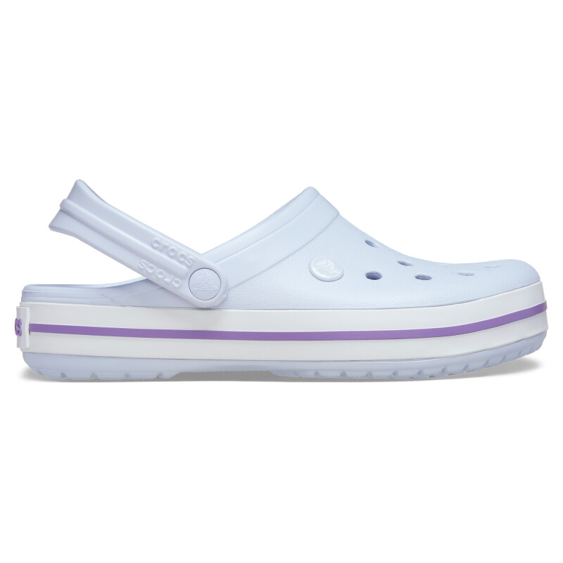 Zueco de Mujer Crocs Band c/tira Atras Lila