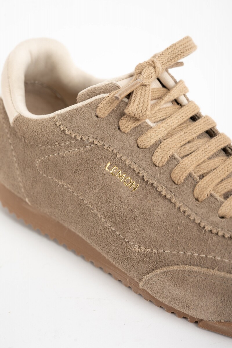 Zapatilla Gamuza Vison