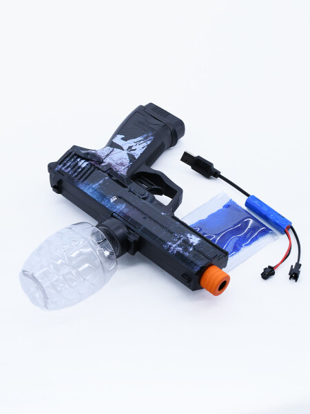 PISTOLA CRAZY CON BALAS CRISTAL NEGRO