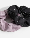 Skunzies Let´s go out Set De Scrunchies Con Tachas - Combinacion Tricolor