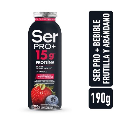 Yogurt frutilla y arandanos Ser Pro+ 190ml Yogurt Ser Pro+ Frut/ara 190ml
