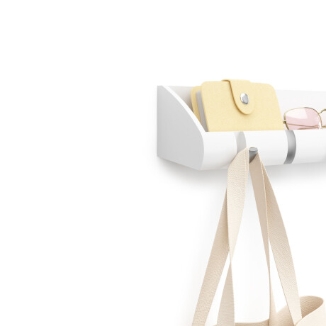 ORGANIZADOR LLAVES MADERA BLANCO UMBRA CUBBY