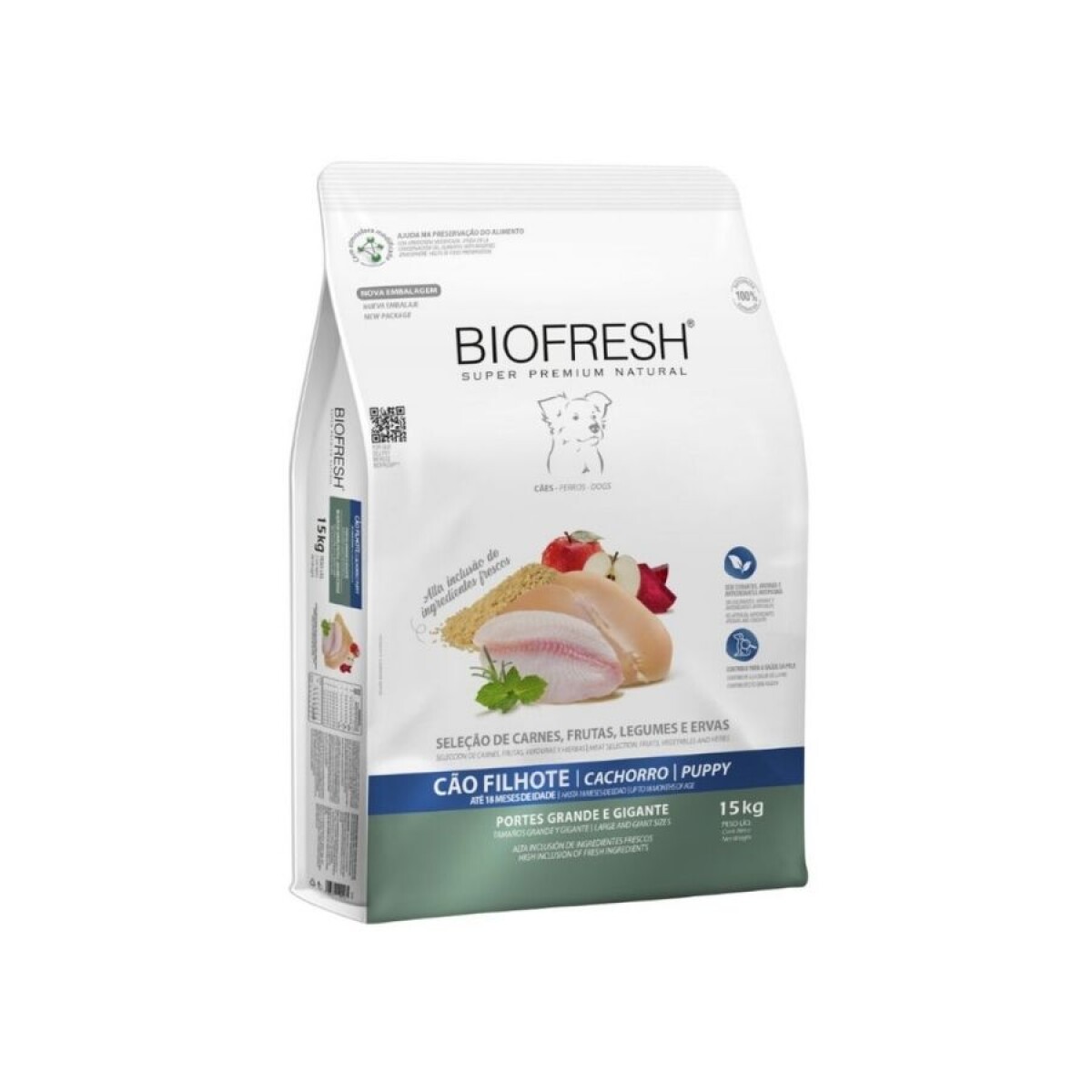 BIOFRESH PERRO CACHORRO RAZA GRANDE 15KG 