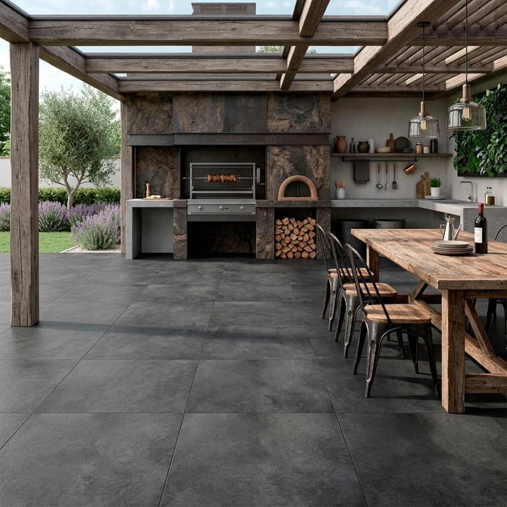 PORCELANATO KSF UPTOWN ANT STR 100X100 CM Porcelanato Ksf Uptown Ant Str 100x100 Cm