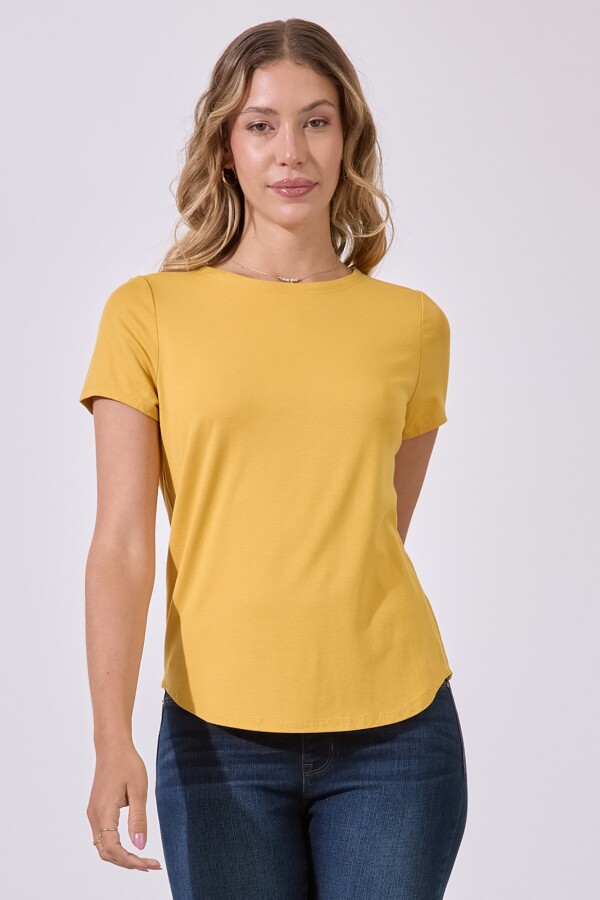 Remera Basica AMARILLO