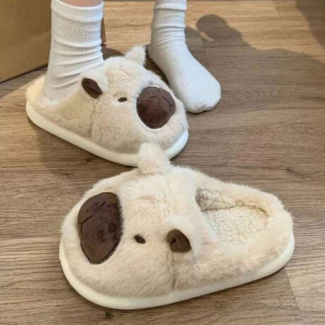 Pantuflas Carpincho Blanco