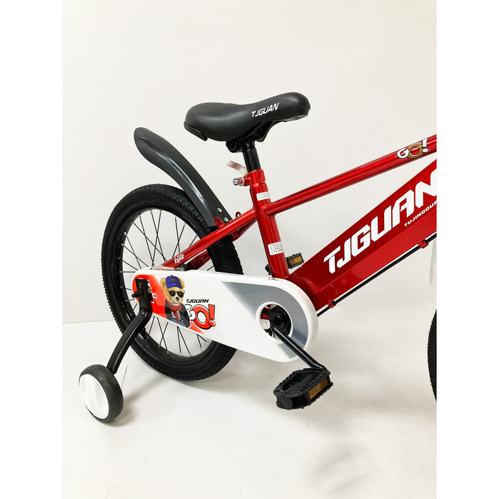 Bicicleta Infantil Rodado 14 Para Niño Con Rueditas Auxiliares Rojo