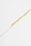 Pulsera metálica dorado