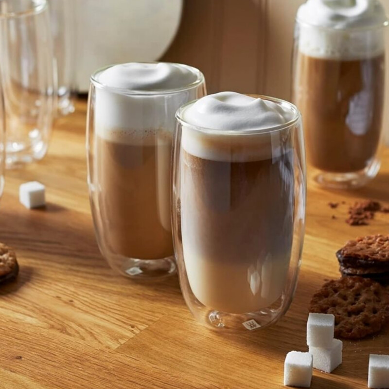 Set x2 Vasos doble pared 350ml borosilicato Varenna TRANSPARENTE