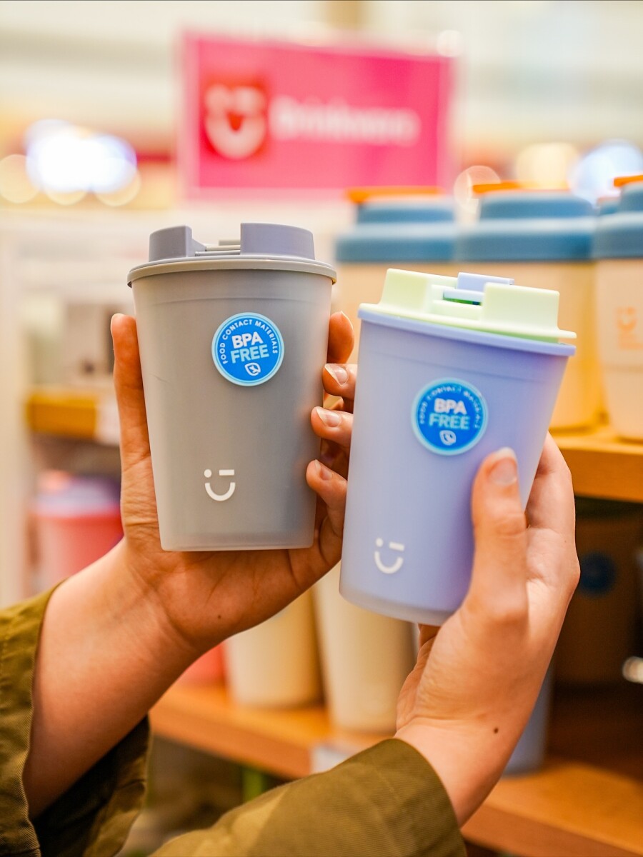 Vaso plástico 420ml - celeste 