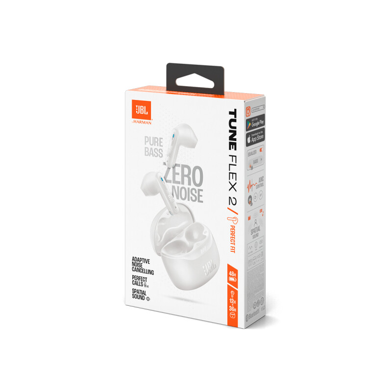 Auriculares inalámbricos JBL Tune Flex 2 color blanco Auriculares Inalámbricos Jbl Tune Flex 2 Color Blanco
