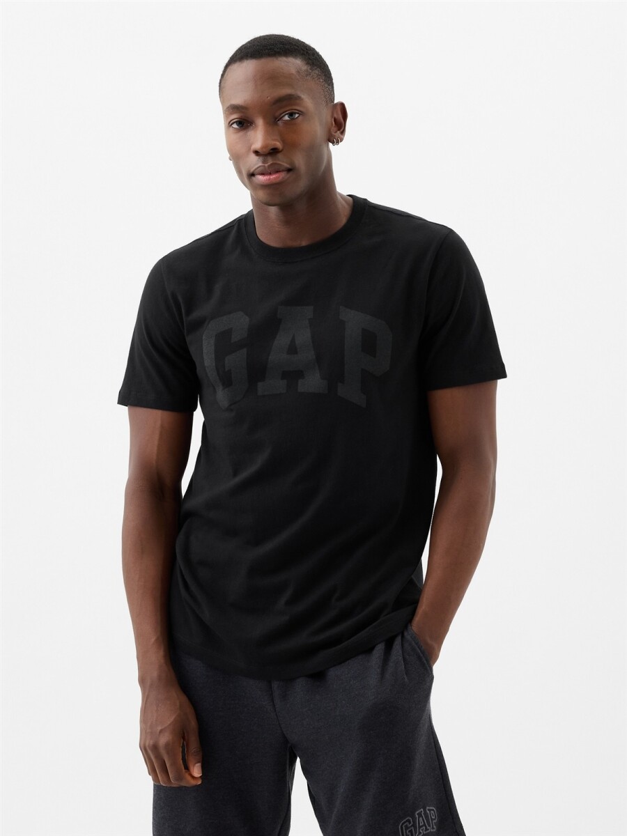 Remera Logo Gap Hombre - True Black V2 2 