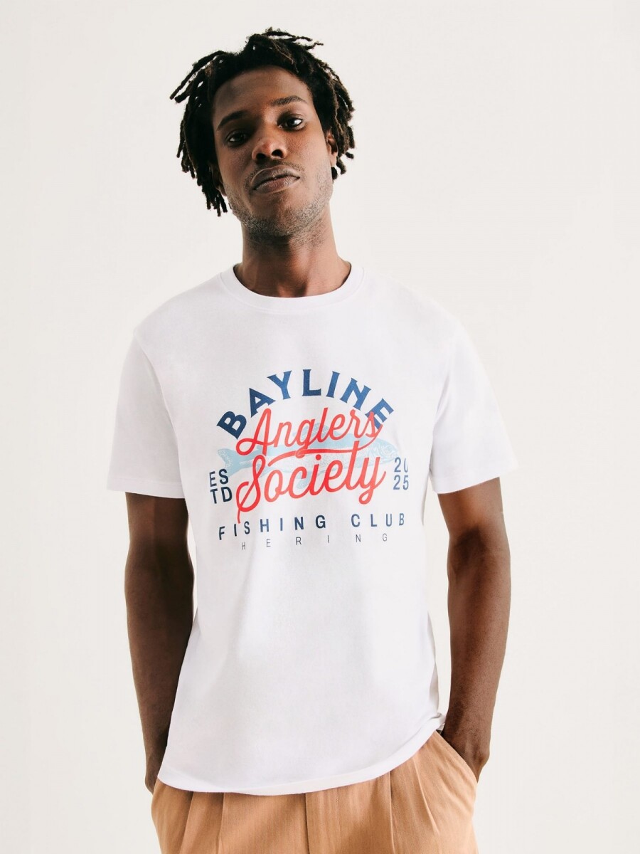 CAMISETAS MANGA CORTA CON ESTAMPA - BLANCO 