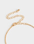 Bijouterie Set Set De Aros Pasantes Y Cadena Bañado Oro - Dorado