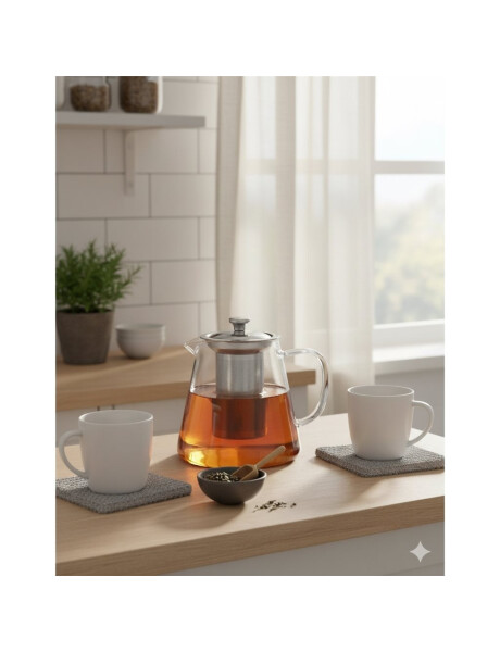 TETERA C/FILTRO AC.INOX 950ML BOROSILICATO TETERA C/FILTRO AC.INOX 950ML BOROSILICATO