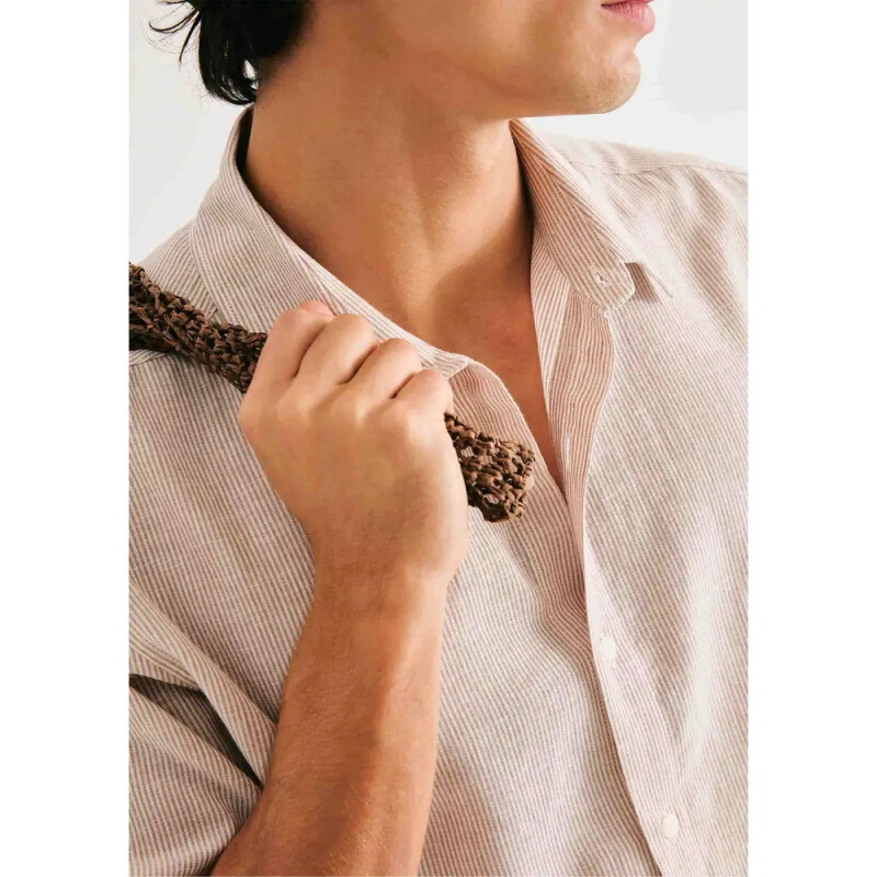 CAMISA MM MASC CAQUI CLARO