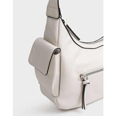 Bandolera Multipocket B&w Blanco Crudo