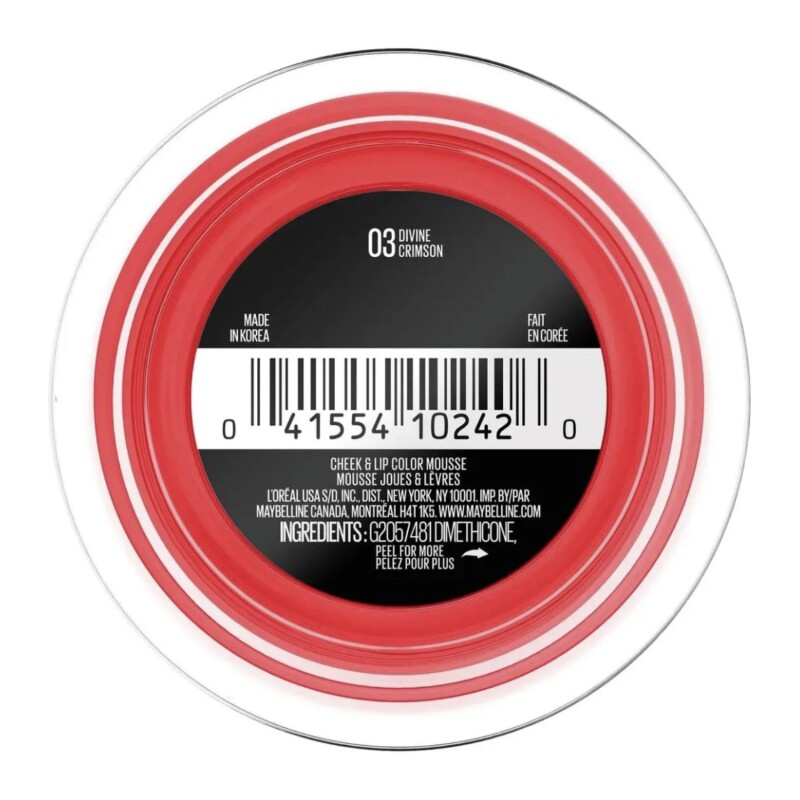 Rubor en Mousse Maybelline Cloudtopia 5g Divine Crimson