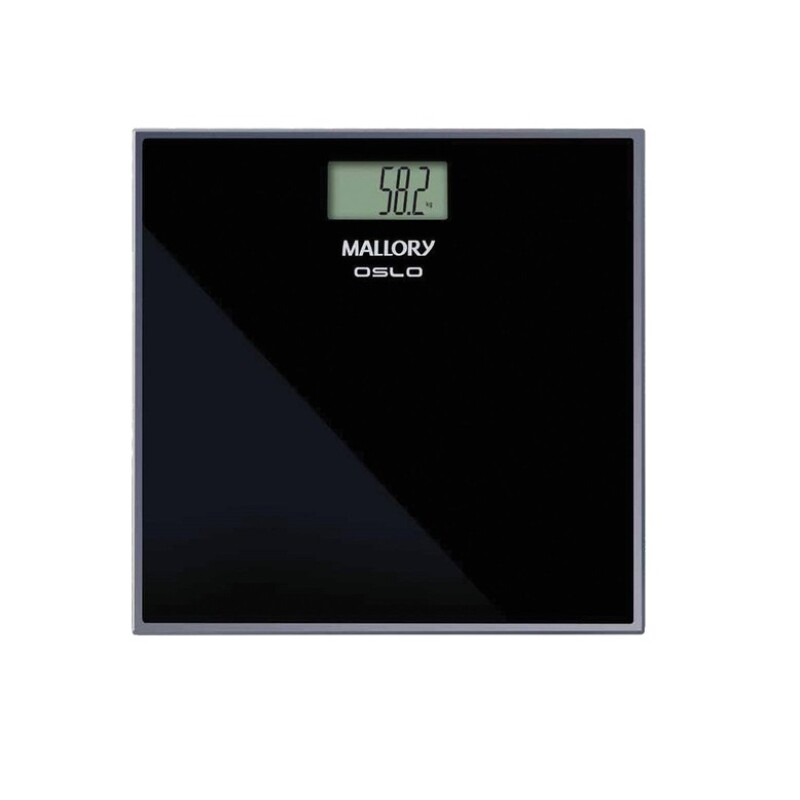 Báscula Digital Mallory Oslo De Hasta 150 Kg, Superfina E Impermeable, Color Negro Báscula Digital Mallory Oslo De Hasta 150 Kg, Superfina E Impermeable, Color Negro