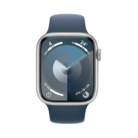 Apple Watch Series 9 GPS 41mm Silver Alum STORM Blue Sport Apple Watch Series 9 GPS 41mm Silver Alum STORM Blue Sport