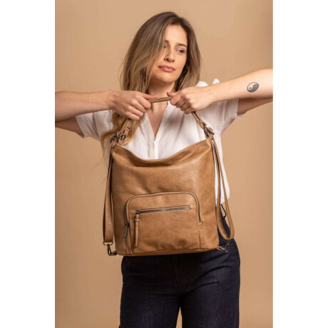 Cartera Mochila Verbena Almendra