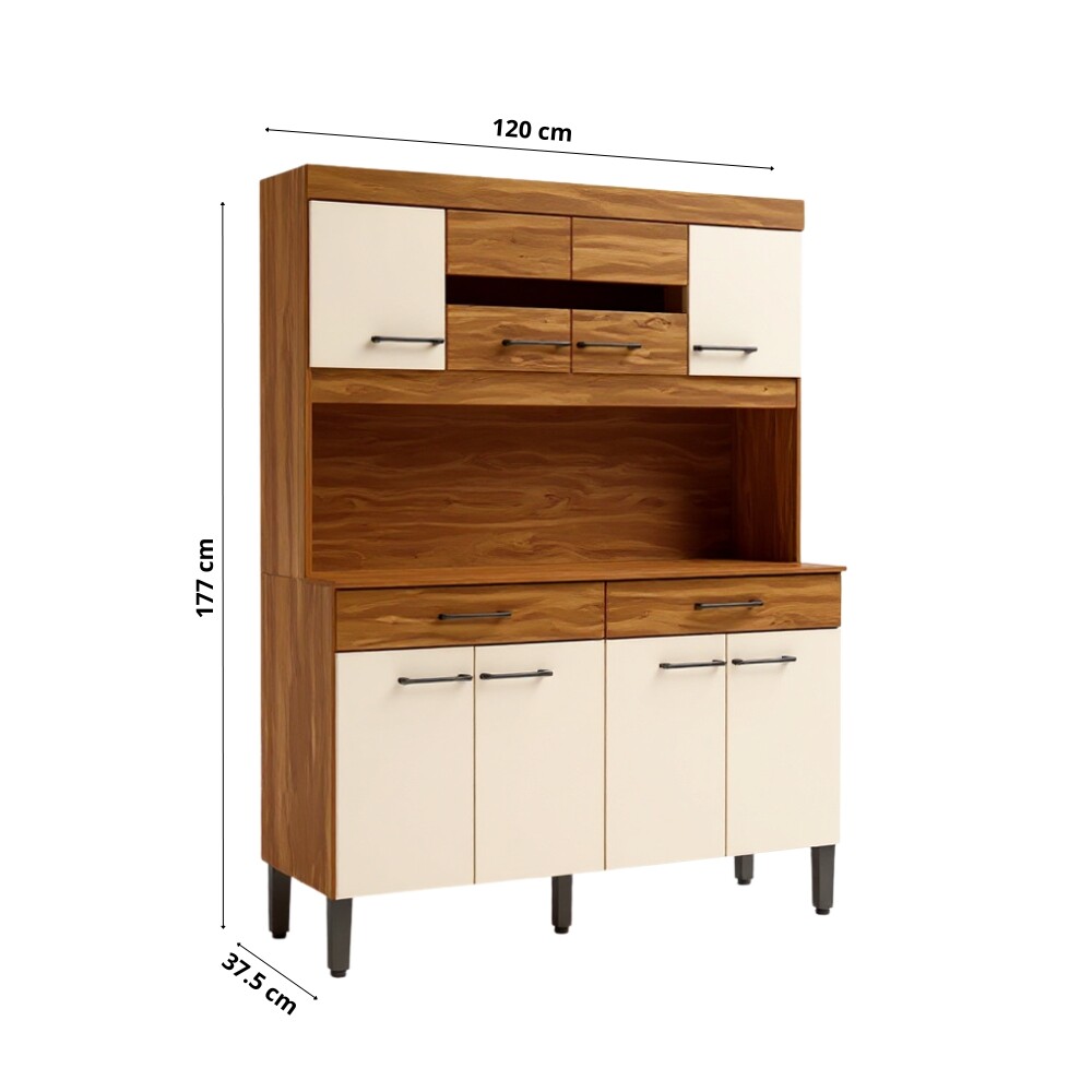 KIT DE COCINA ALACENA COMPACTA ARMARIO APARADOR - 8 PUERTAS 2 CAJONES KIT DE COCINA ALACENA COMPACTA ARMARIO APARADOR - 8 PUERTAS 2 CAJONES