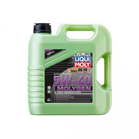 5W40 Liqui moly New Generation Molygen 4L 5W40 Liqui moly New Generation Molygen 4L