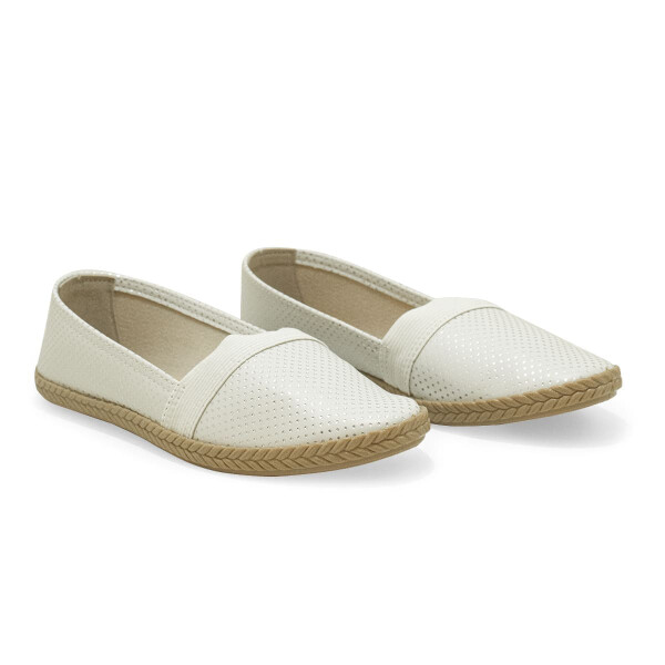 Zapatos Balerina Moleca de Mujer - 5287.203-28701 Blanco-plata