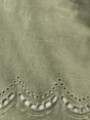 Chaqueta de Jean con broderie abajo VERDE