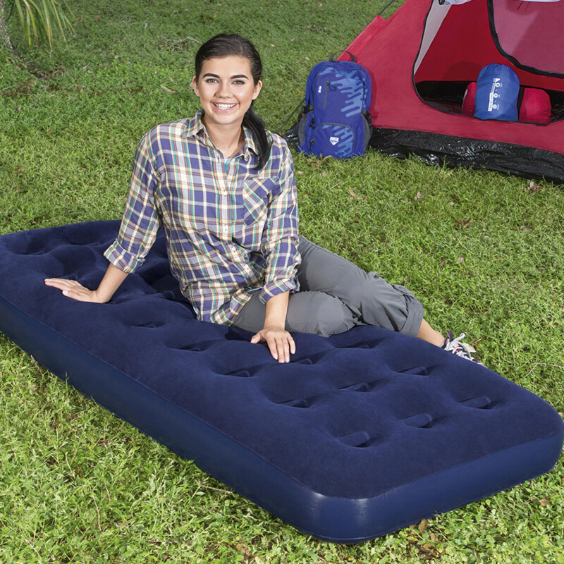 Combo Carpa Arye 4/5 personas + 2 Colchones Inflables de 1 Plaza Azul