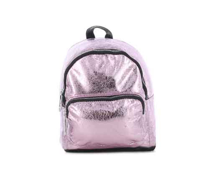Mochila metalizada con bolsillo frontal JESSIE MissCarol - Pink - MissCarol  - 146.W19678000 — Miss Carol