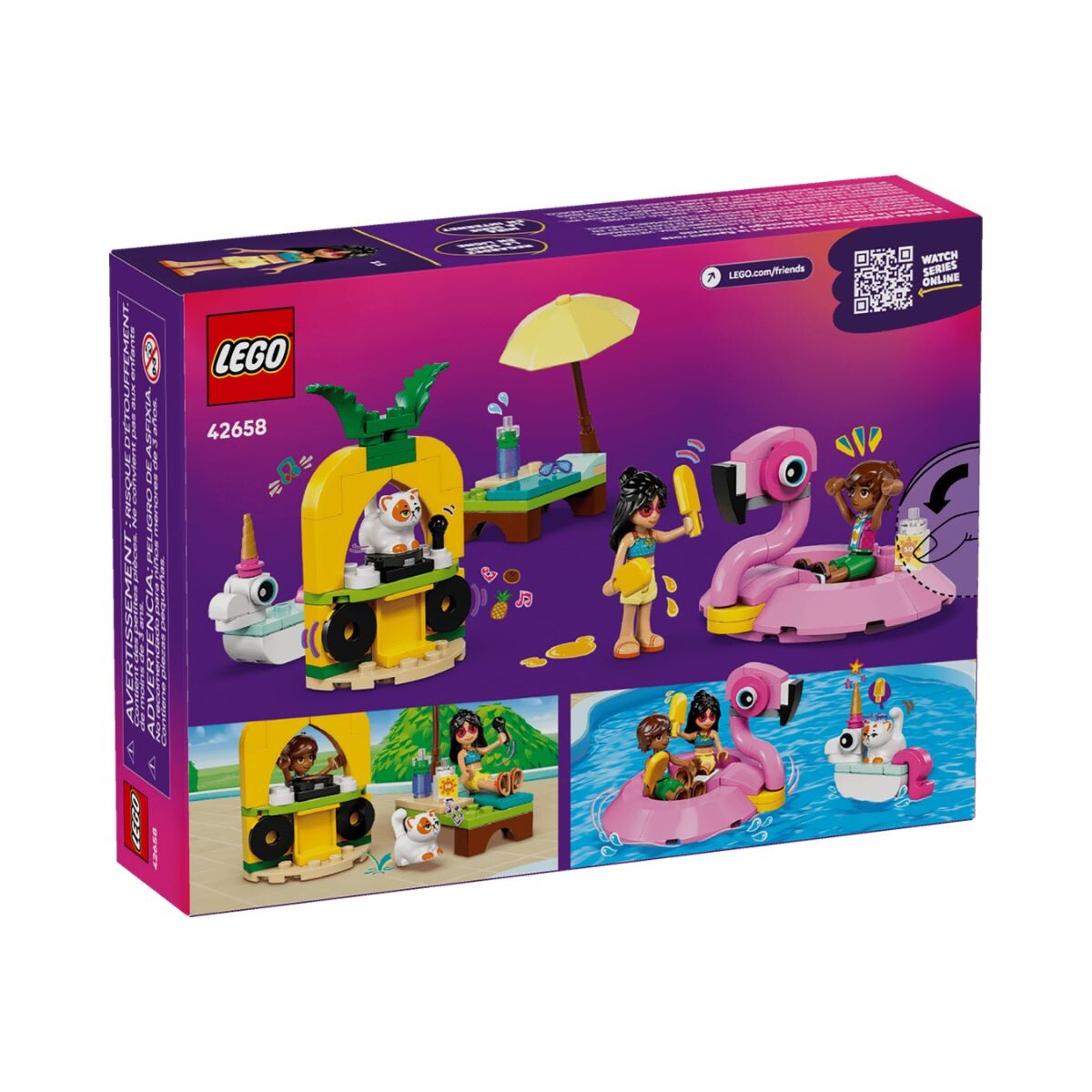 Bloques Para Armar Lego Friends Fiesta Con Flamingo Y Unicornio 99 Pcs 5+ 