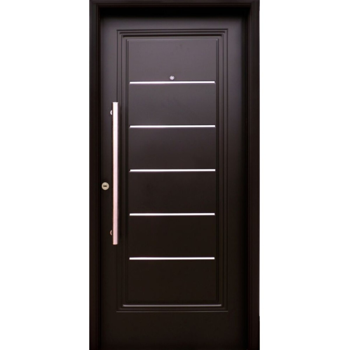 Puerta Nexo negra galva 1 (iny. machimbrado horiz.) - Derecha 