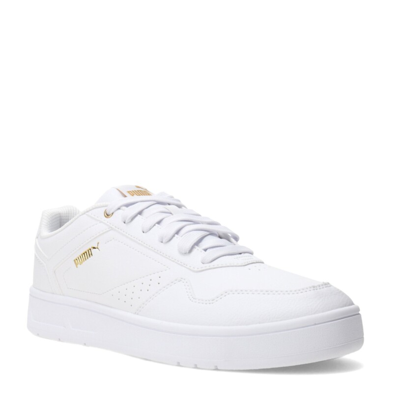 Championes de Hombre Puma Court Classic Blanco - Dorado