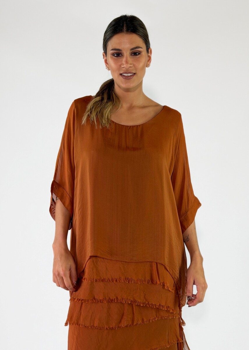 BLUSA ANDROS - TERRACOTA 