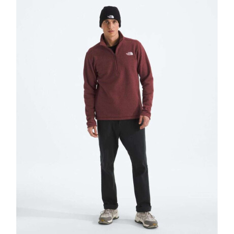 Buzo Polar Textured cierre de 1/4 hombre Sumac Heather