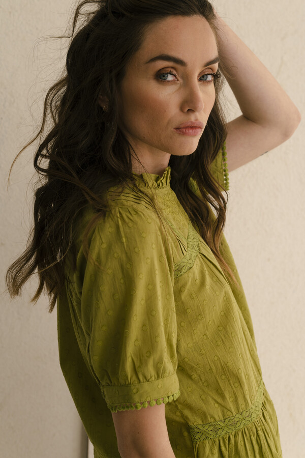 BLUSA PLUMETTIE OLIVA