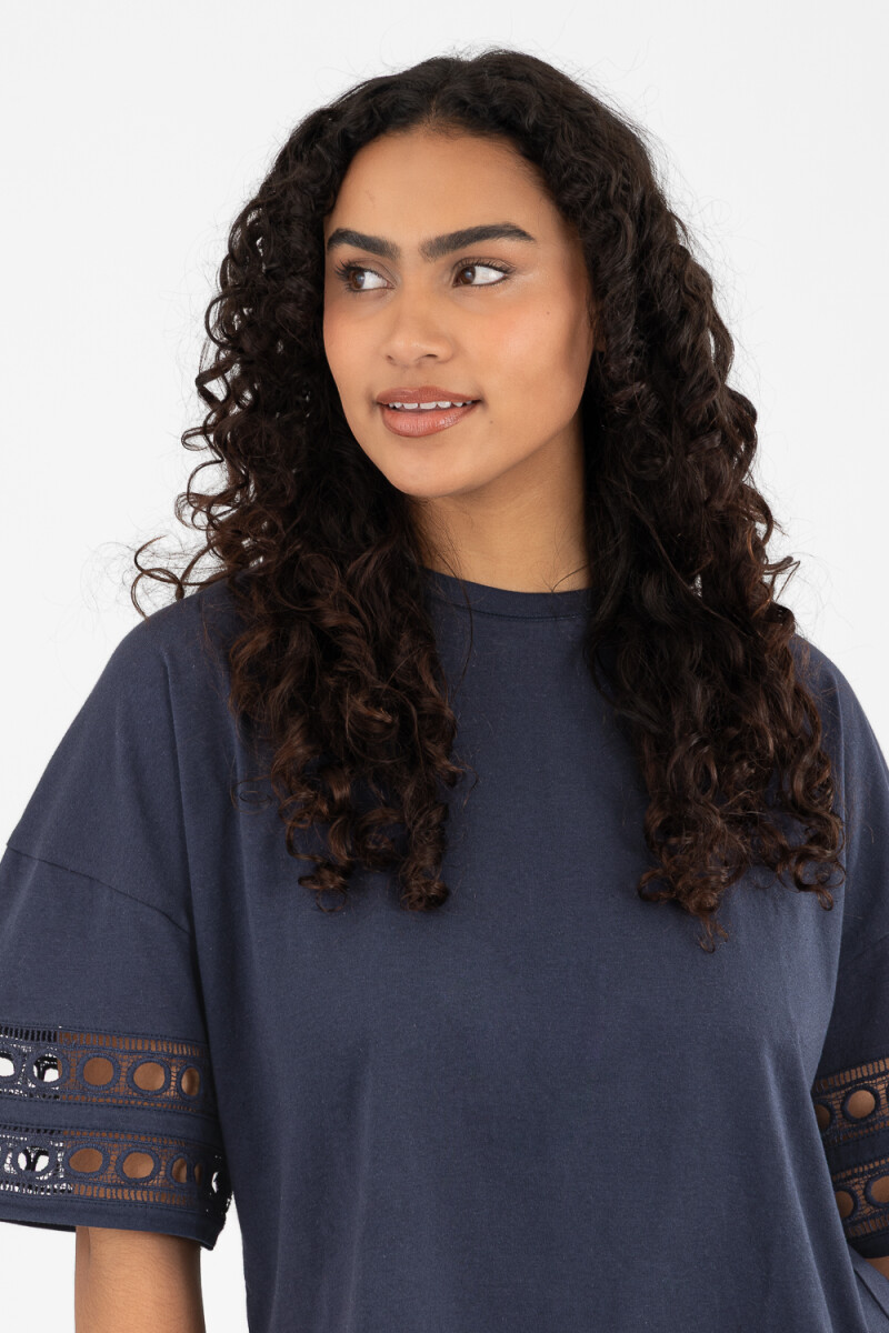 Cotton lace pj Azul