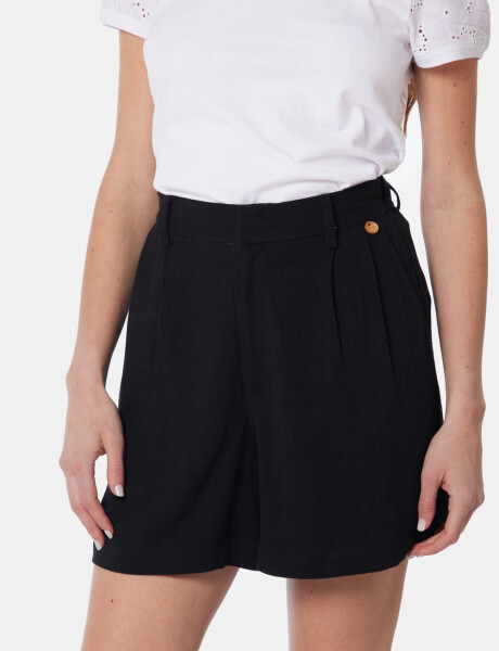 SHORT DE LINO Negro