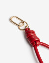 Llavero Cordón Llavero Y Bag Charm Cordón De Pu - Rojo Burdeaux