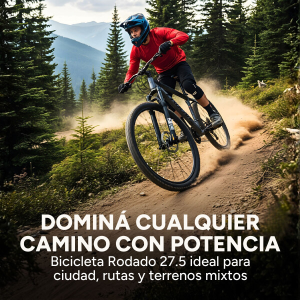 Bicicleta Crolan Montaña Rod 27.5 Freno Disco 21 Vel Shimano Gris 1