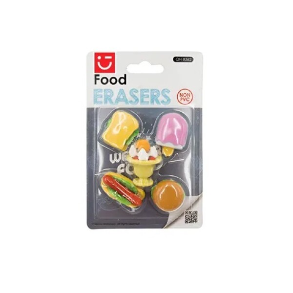 Goma de borrar fast food diseño 2